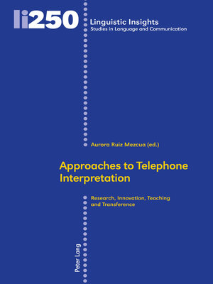 cover image of Approaches to Telephone Interpretation